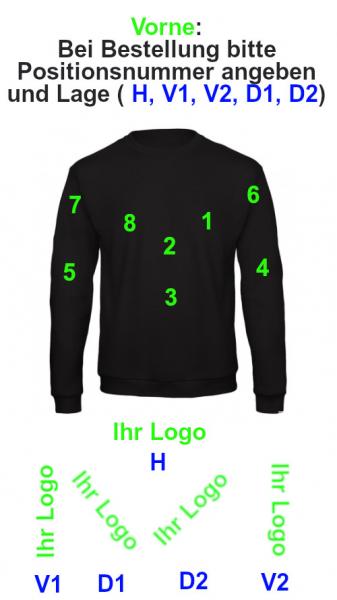T-Shirt weiss Herren mit IHREM Logo